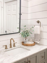 Bessol Eucalyptus Stems In Glass Vase Faux Water 13.5 Inch