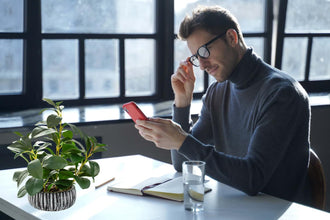 AlphaAcc Fiddle Leaf Fig Plant In Rustic Black Clay Planter 12.8 Inch Tall