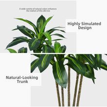 ASTIDY Artificial Dracaena Tree 5ft Black Tall Floor Planter Indoor Decor