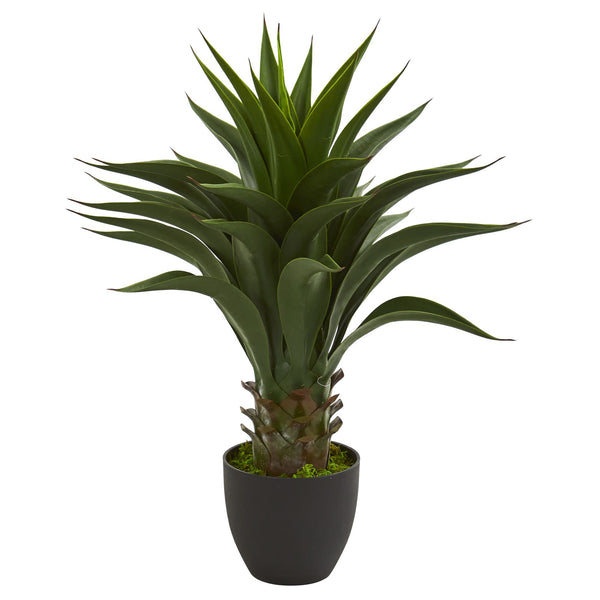 Nearly Natural 28 Inch Agave Artificial Plant Green
