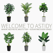 ASTIDY Artificial Dracaena Tree 5ft Black Tall Floor Planter Indoor Decor