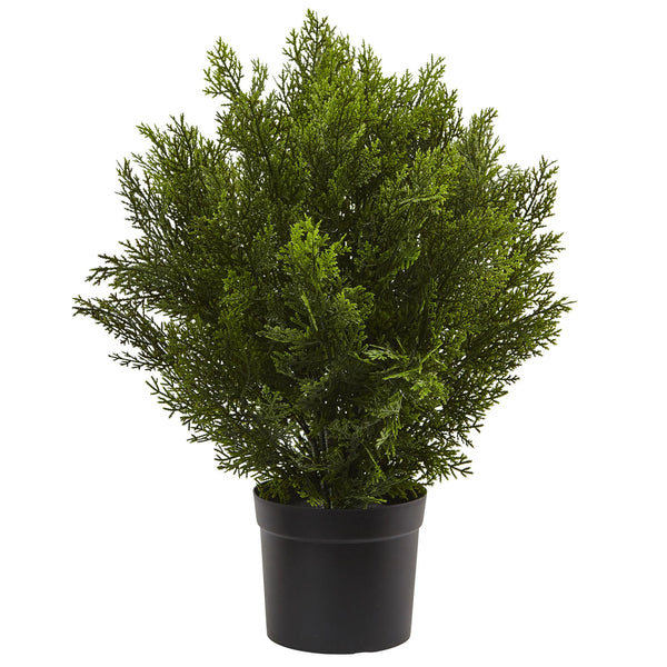 Nearly Natural 2Ft Artificial Cedar Bush Green Indoor Outdoor Decor